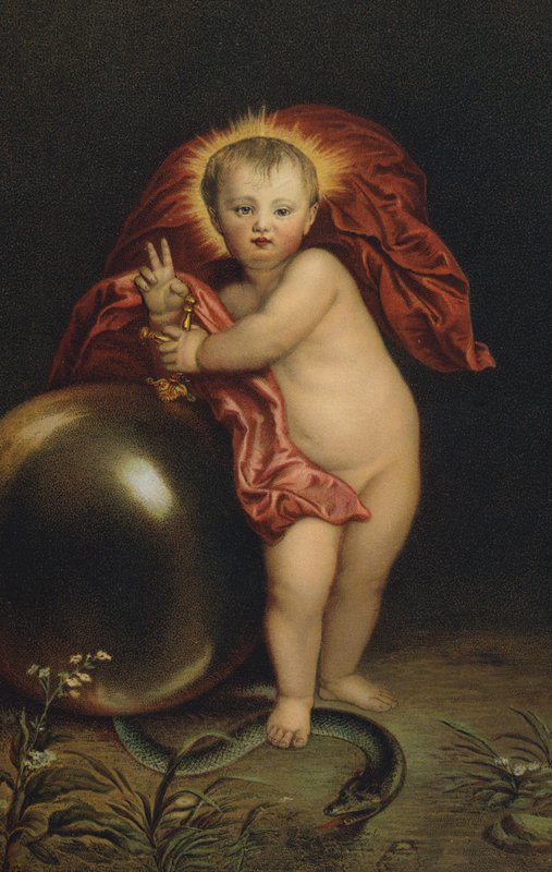 Jézus összetöri a kígyót alkotó: Anthony van Dyck