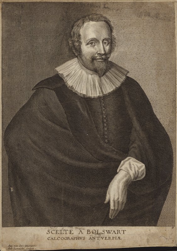 Schelte a Bolswert portréja alkotó: Anthony van Dyck