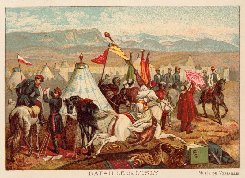 Isly-i csata, Marokkó, 1844 (kromolito) alkotó: Antoine Charles Horace Vernet