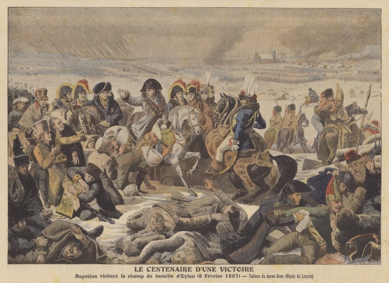 Napóleon az eilaui csatatéren (1807. február 8.) alkotó: Antoine Jean after Gros