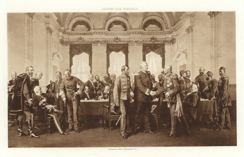 Az 1878-as berlini kongresszus (fotogravír) alkotó: Anton Alexander von Werner