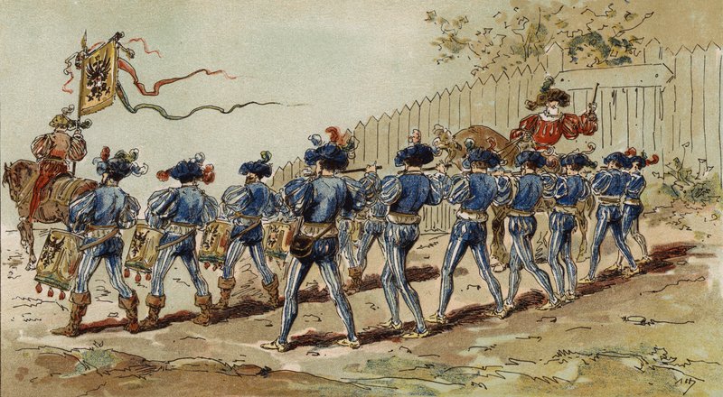 Hanseatikus ötvösök és dobosok, Spanyol-Hollandia, 16. század alkotó: Armand Jean Heins