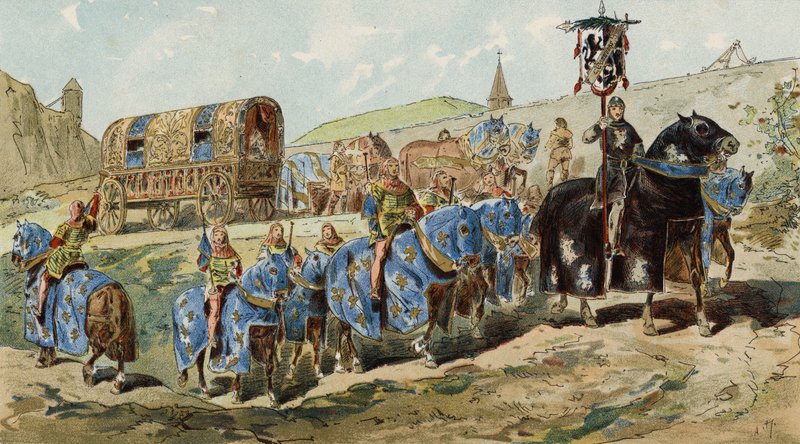 Nemes hölgyek hintója, 13. század alkotó: Armand Jean Heins