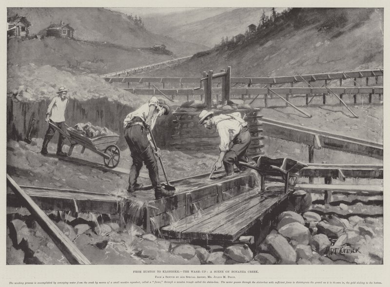 Eustontól Klondike-ig, a Wash-Up, egy jelenet Bonanza Creek-en alkotó: Arthur David McCormick
