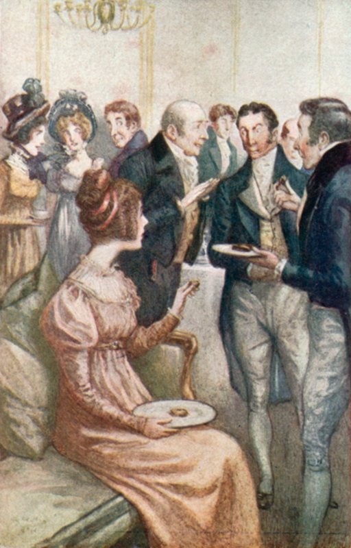 Illusztráció Emma számára, Jane Austen alkotó: Arthur Wallis Mills