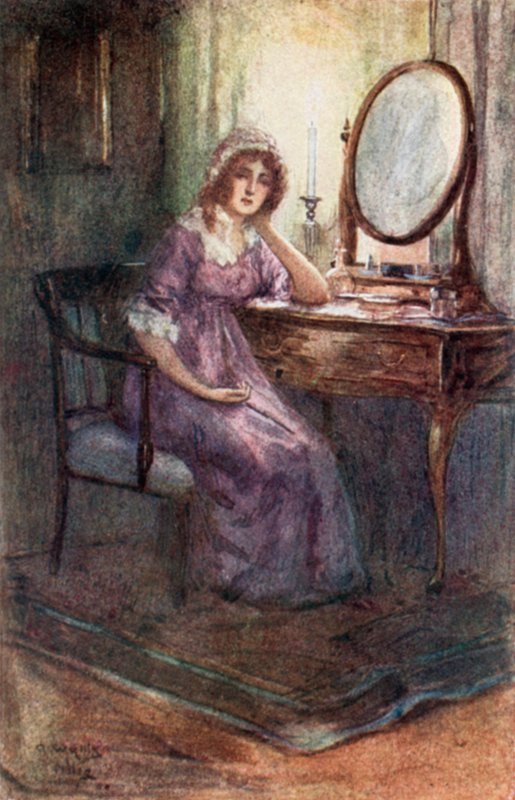 Illusztráció Emma számára, Jane Austen alkotó: Arthur Wallis Mills