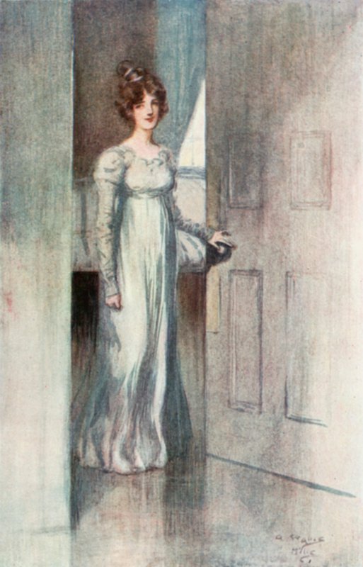 Illusztráció a Northanger Abbey számára, Jane Austen alkotó: Arthur Wallis Mills