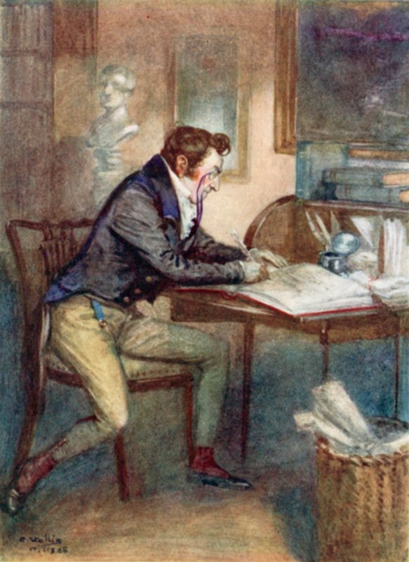 Illusztráció a meggyőzéshez, Jane Austen alkotó: Arthur Wallis Mills