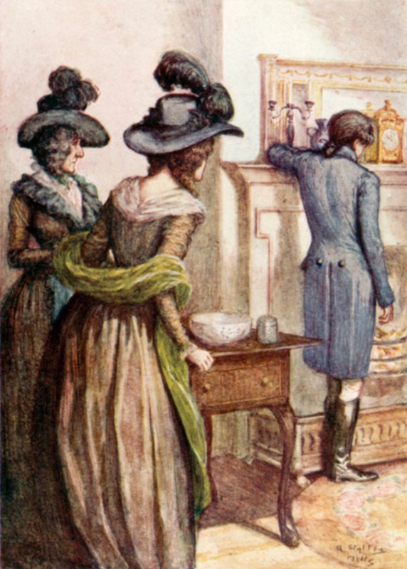Illusztráció a Büszkeség és balítélethez, Jane Austen alkotó: Arthur Wallis Mills