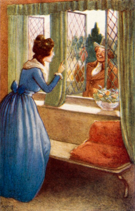 Illusztráció a Büszkeség és balítélethez, Jane Austen alkotó: Arthur Wallis Mills