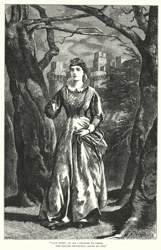 Cumnor Hall (metszet) alkotó: Arthur (after) Hopkins