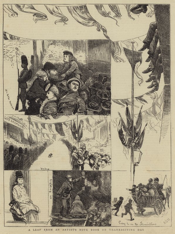 Egy művész jegyzetfüzetéből a hálaadás napján alkotó: Arthur Boyd Houghton