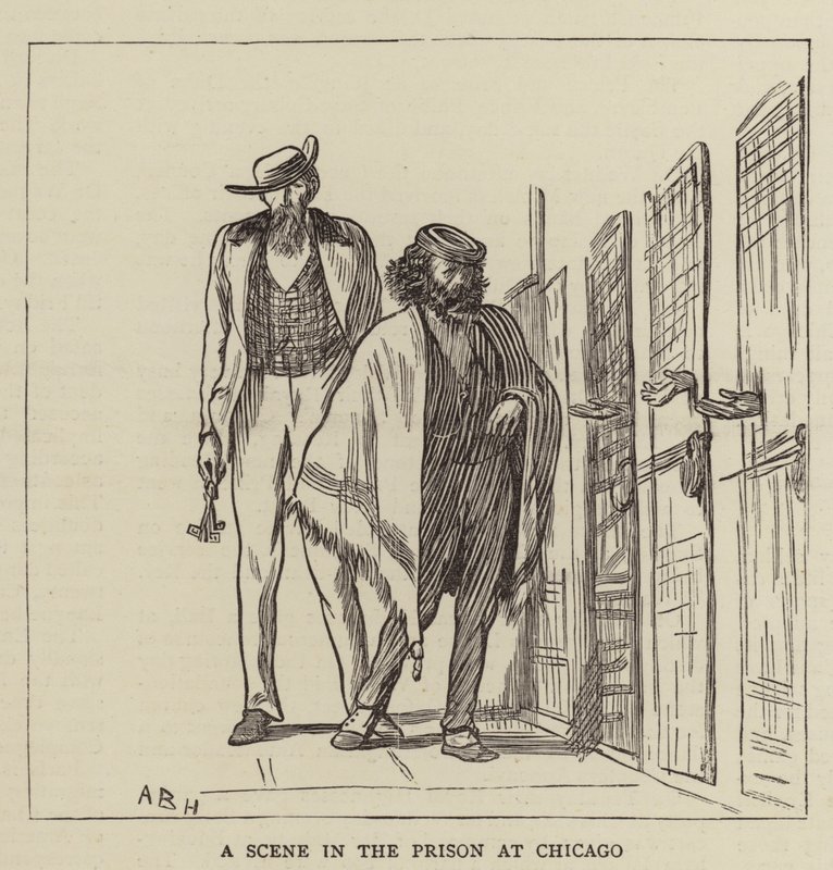 Jelenet a chicagói börtönben alkotó: Arthur Boyd Houghton