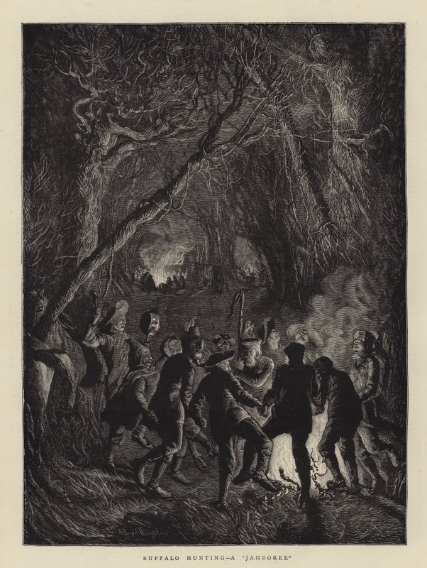 Buffalo Hunting, egy dzsembori alkotó: Arthur Boyd Houghton