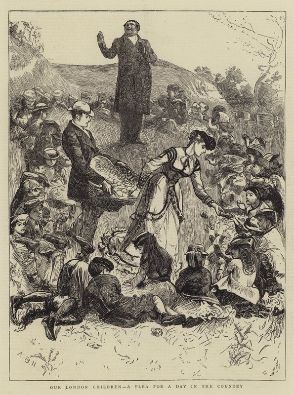 Londoni gyermekeink, könyörgés egy napra a vidéken alkotó: Arthur Boyd Houghton