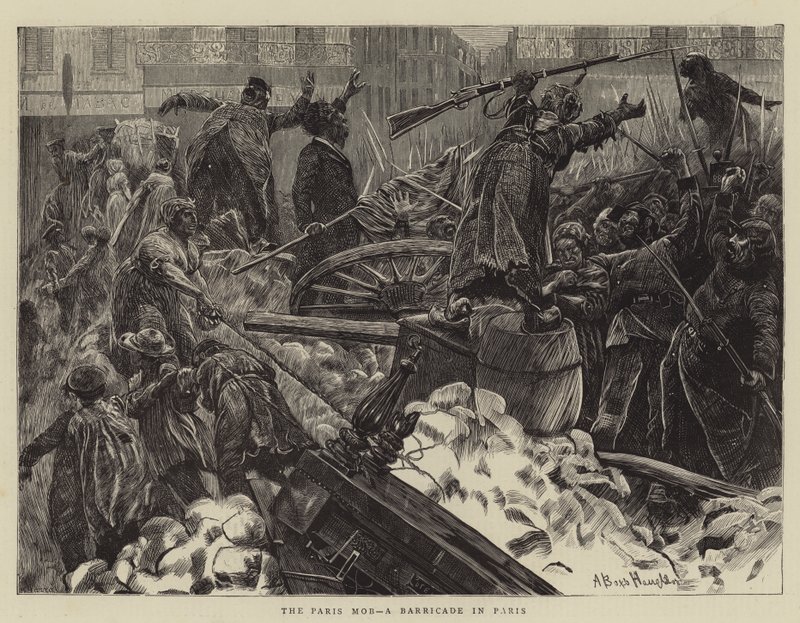 A párizsi maffia, barikád Párizsban alkotó: Arthur Boyd Houghton