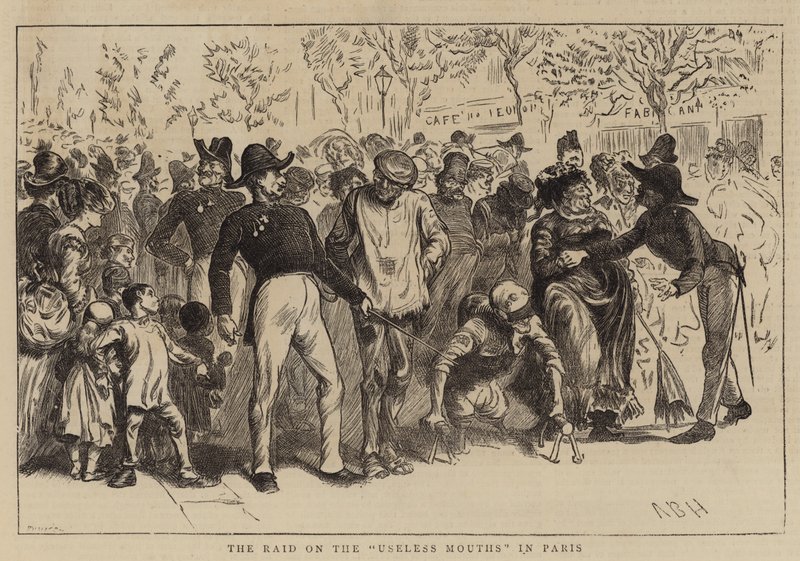 Raid a haszontalan szájakra Párizsban alkotó: Arthur Boyd Houghton