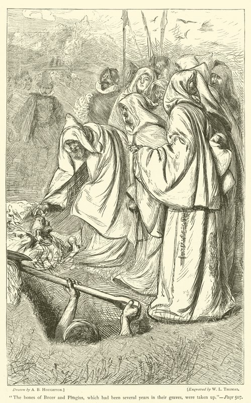 Felvették Bucer és Phagius csontjait, amelyek több éve a sírjukban voltak alkotó: Arthur Boyd Houghton