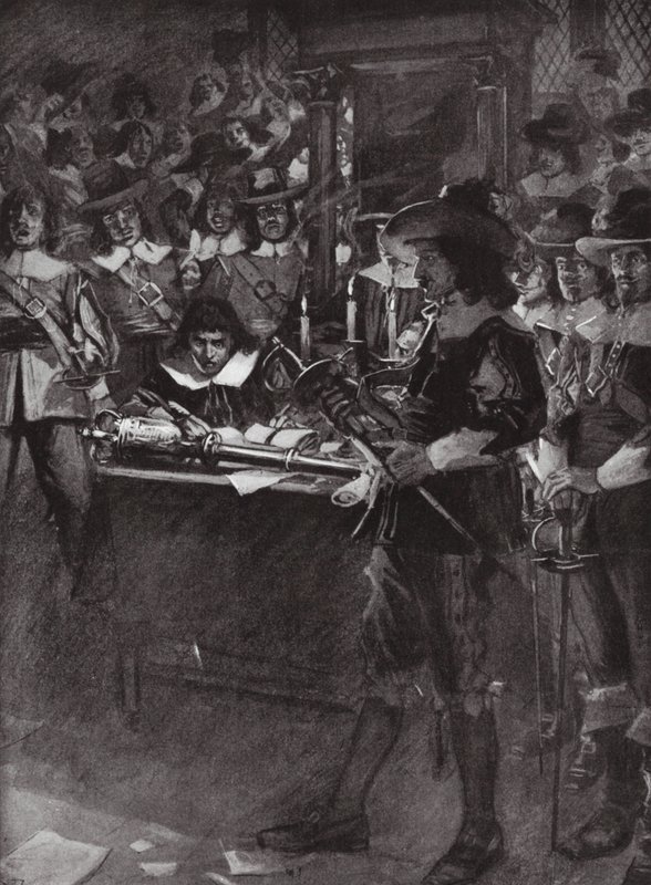 Strafford átadja a kardját az alsóházban. alkotó: Arthur David (after) McCormick