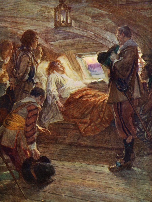 Sir Francis Drake halála alkotó: Arthur David (after) McCormick