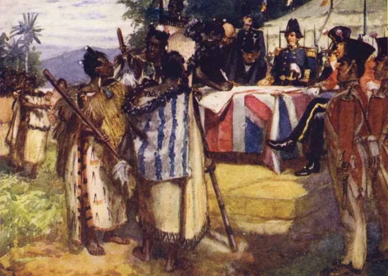 A Waitangi Szerződés aláírása alkotó: Arthur David McCormick