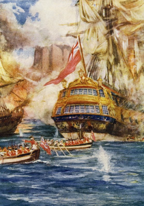 Geriah megtámadása, 1756 alkotó: Arthur David McCormick
