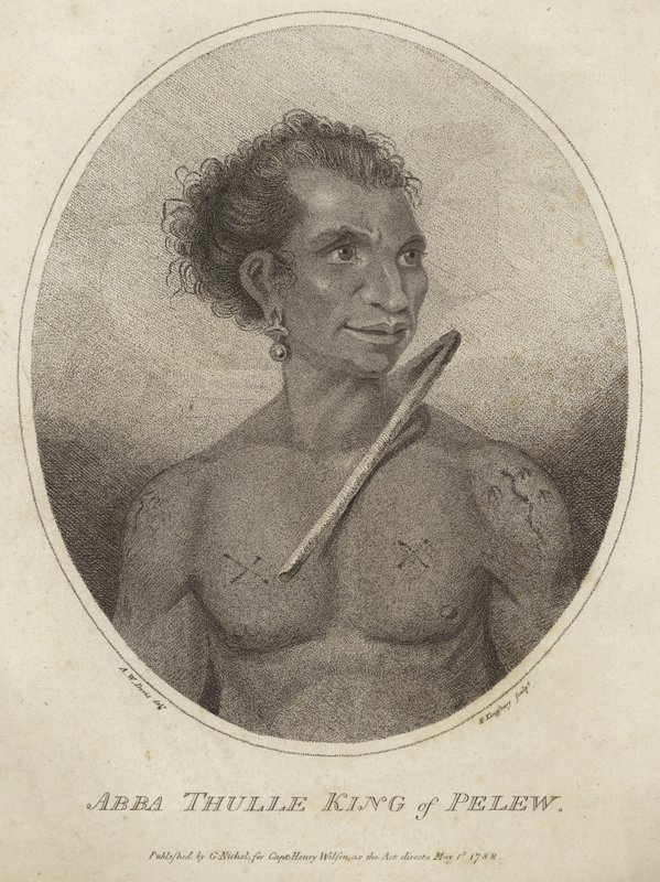 Abba Thulle, Pelew királyának portréja alkotó: Arthur Devis