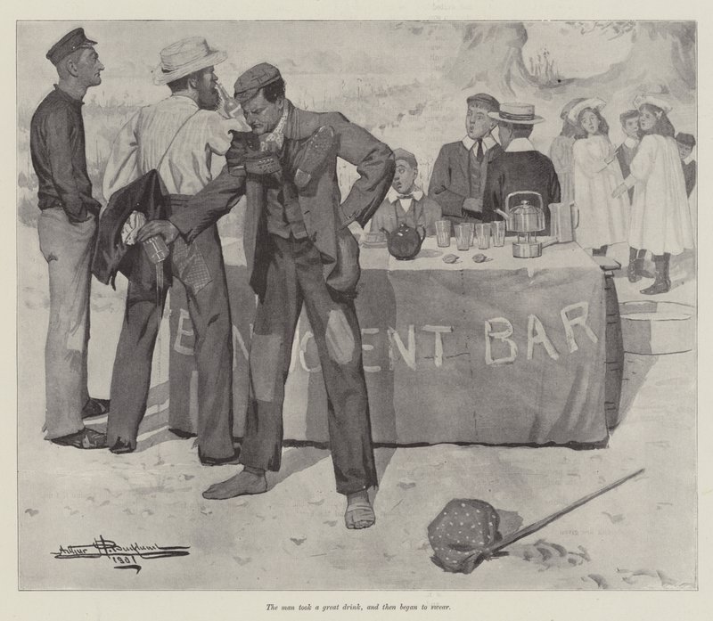 The Benevolent Bar, szerző: E Nesbit alkotó: Arthur Herbert Buckland