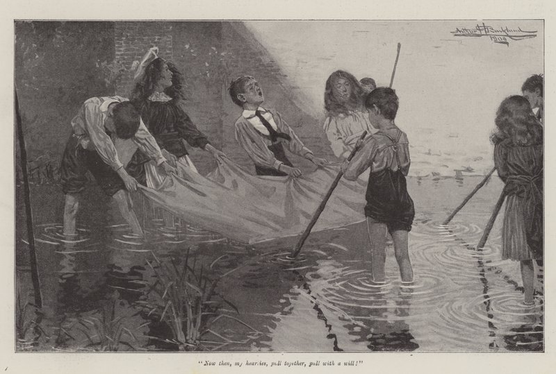 A jók, szerző: E Nesbit alkotó: Arthur Herbert Buckland