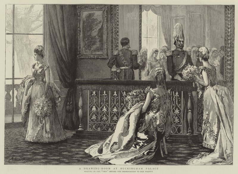 Szalon a Buckingham-palotában alkotó: Arthur Hopkins