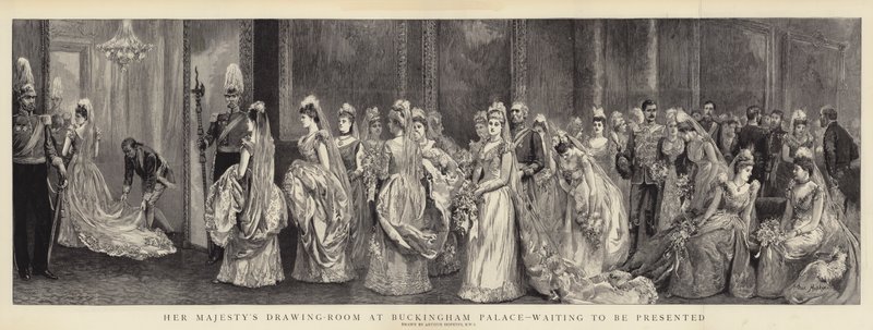 Őfelsége szalonja a Buckingham-palotában, bemutatásra vár alkotó: Arthur Hopkins