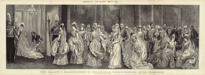Őfelsége szalonja a Buckingham-palotában, bemutatásra vár alkotó: Arthur Hopkins