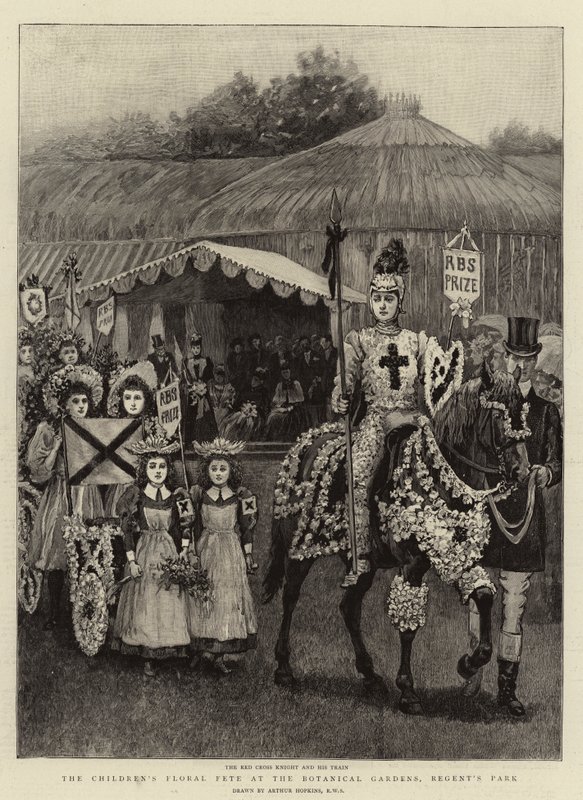 A gyermekek virágünnepsége a botanikus kertben, a Regent