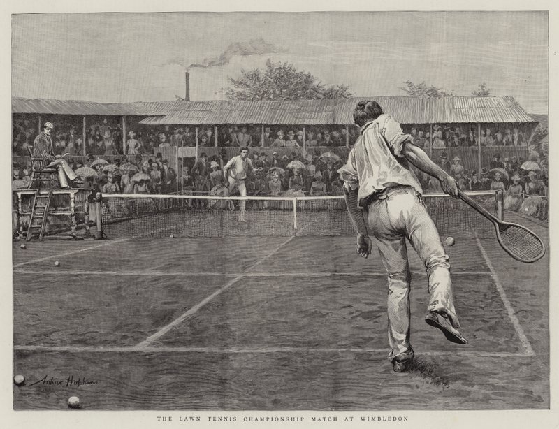 A gyeptenisz bajnoki mérkőzés Wimbledonban alkotó: Arthur Hopkins