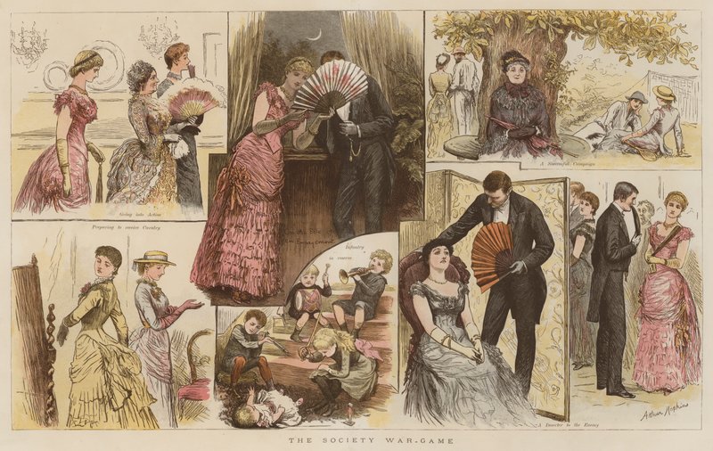 A társadalom háborús játéka (chromolitho) alkotó: Arthur Hopkins