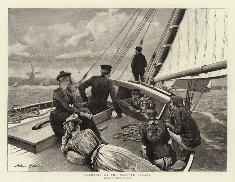 Vitorlázás a Norfolk Broads-on alkotó: Arthur Hopkins
