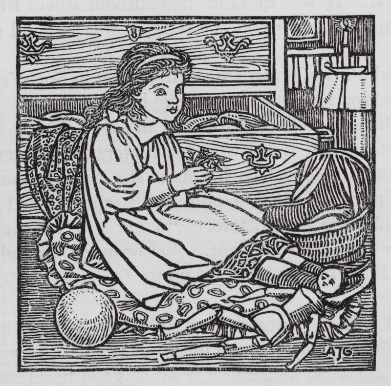 Hans Christian Andersen: Kis Ida virágai (litho) alkotó: Arthur Joseph Gaskin