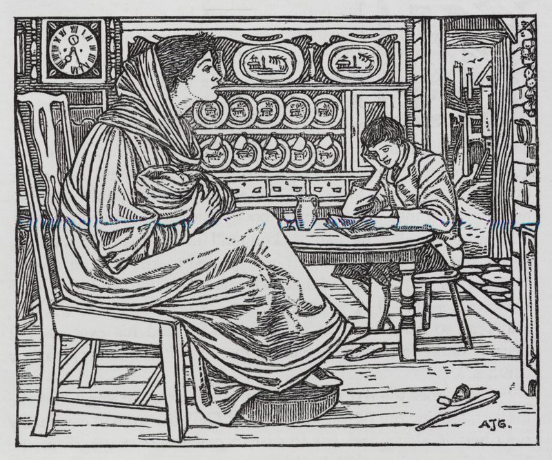 Hans Christian Andersen: Little Tuk (litho) alkotó: Arthur Joseph Gaskin