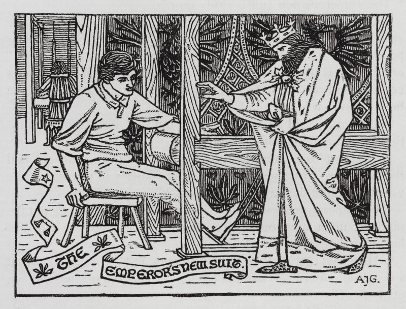 Hans Christian Andersen: A császár új öltönye (litho) alkotó: Arthur Joseph Gaskin