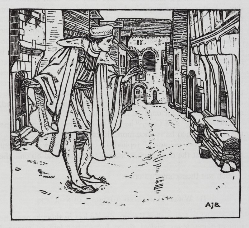 Hans Christian Andersen: A szerencse golosai (litho) alkotó: Arthur Joseph Gaskin