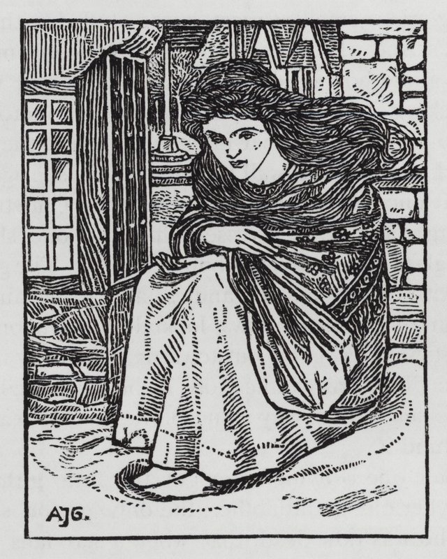 Hans Christian Andersen: The Little Match Girl (litho) alkotó: Arthur Joseph Gaskin