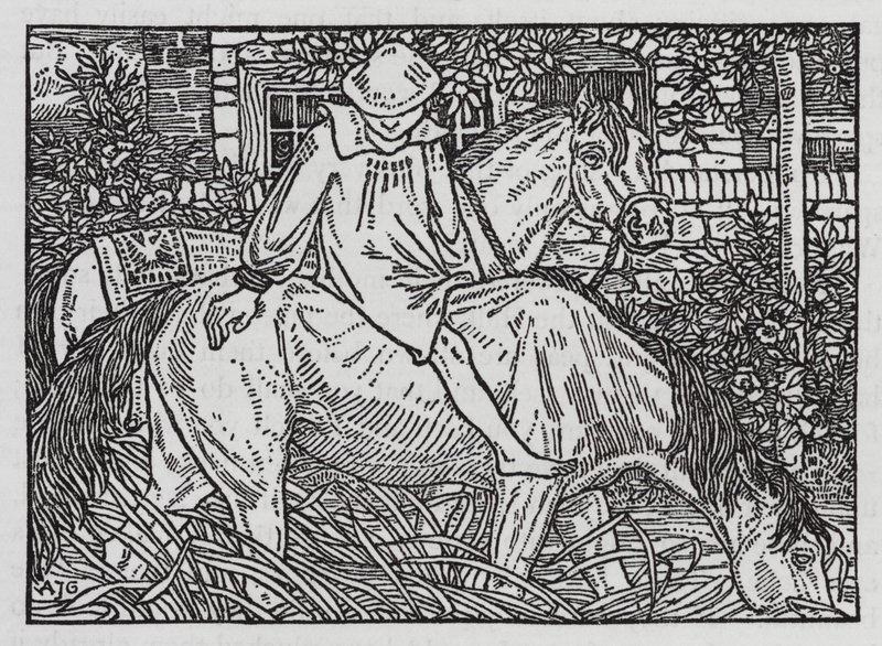Hans Christian Andersen: A szomszédos családok (litho) alkotó: Arthur Joseph Gaskin