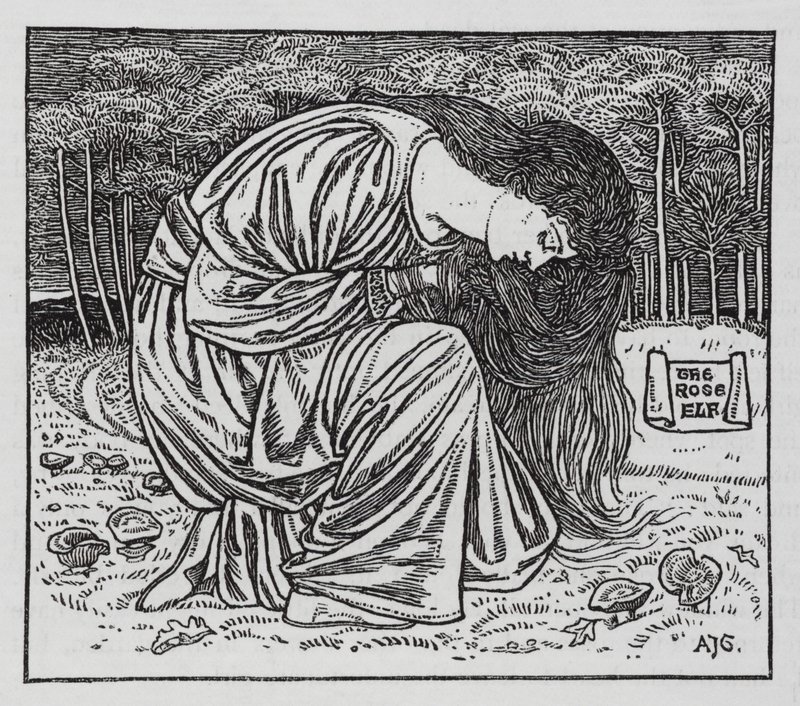 Hans Christian Andersen: A rózsamanó (litho) alkotó: Arthur Joseph Gaskin
