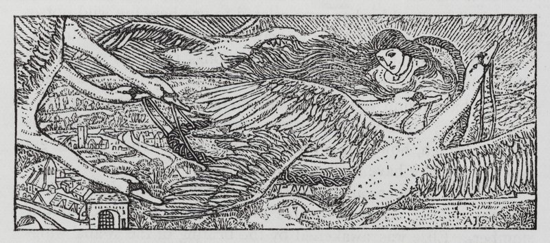 Hans Christian Andersen: A vad hattyúk (litho) alkotó: Arthur Joseph Gaskin