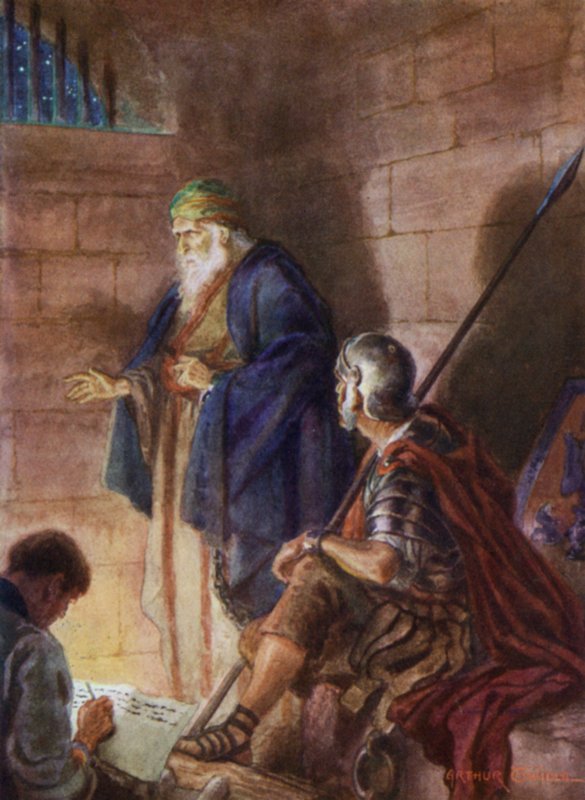Pál a börtönben (színes litó) alkotó: Arthur Twidle
