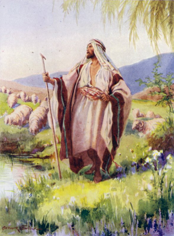 Az Úr az én pásztorom (színes litho) alkotó: Arthur Twidle