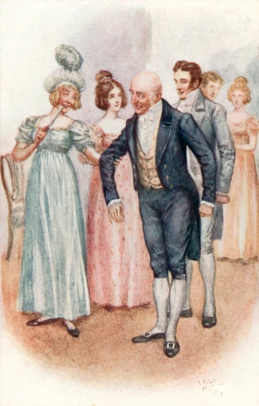 Illusztráció Emma számára, Jane Austen alkotó: Arthur Wallis Mills