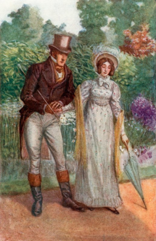 Illusztráció Emma számára, Jane Austen alkotó: Arthur Wallis Mills
