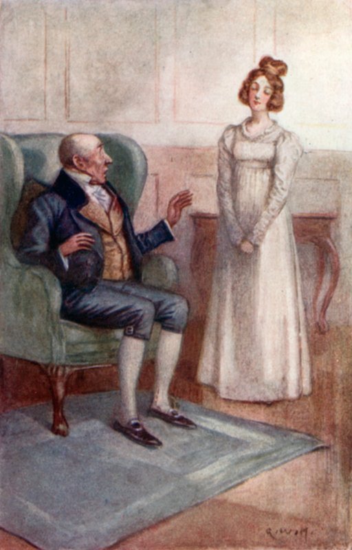 Illusztráció Emma számára, Jane Austen alkotó: Arthur Wallis Mills