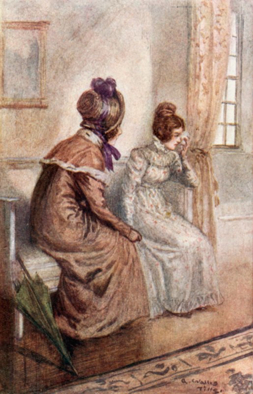 Illusztráció Emma számára, Jane Austen alkotó: Arthur Wallis Mills